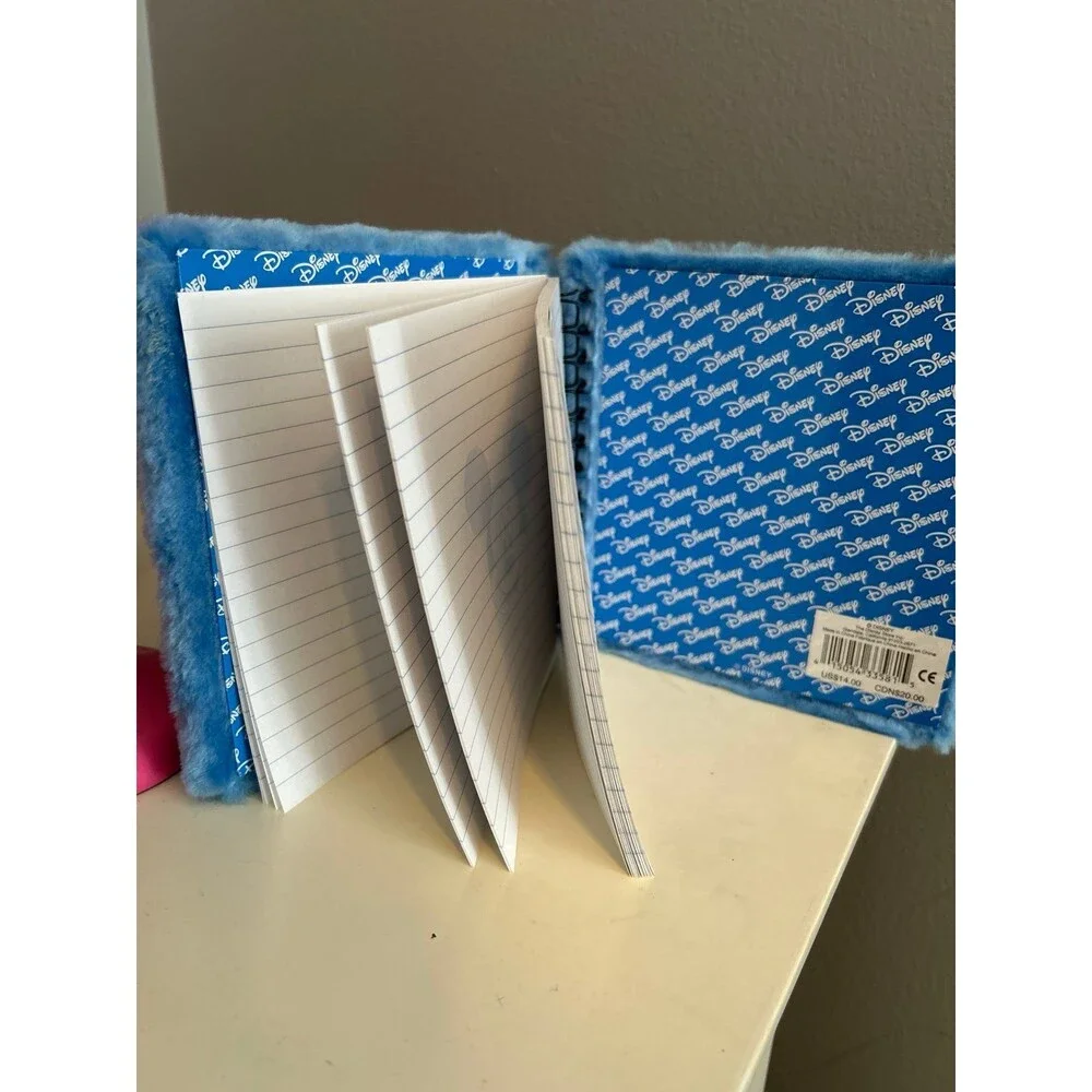 Disney Mickey Mouse Autograph Book with Blue Fuzzy cover